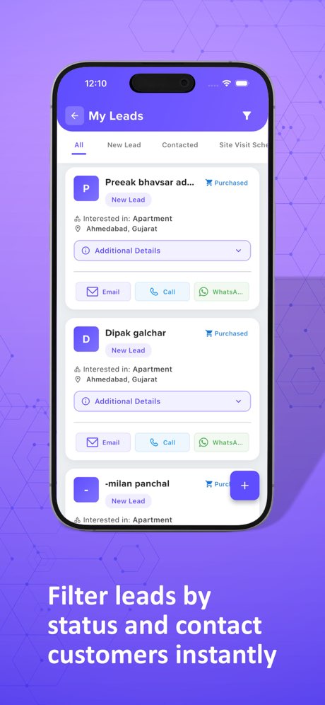 Filter by status and reach out before your competitor does
