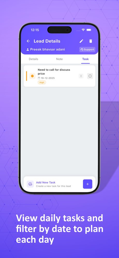 Plan your day with tasks sorted by date and priority